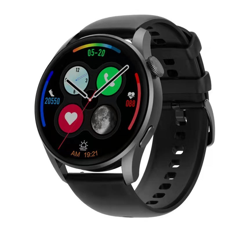 HKM-044435 Wireless Charging Heart Rate and Blood Pressure Monitor Sports Watch with Step Tracking and Sleep Analysis