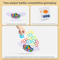 HKM-044499 Stackable Building Blocks Educational Toy for Parent-Child Interaction, Ages 2 and Up