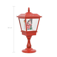 HKM-044883 Christmas Floor Lamp with Santa Claus and Snowfall Effect, 64 cm LED Light