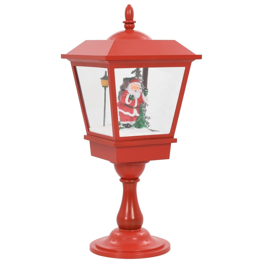 HKM-044883 Christmas Floor Lamp with Santa Claus and Snowfall Effect, 64 cm LED Light
