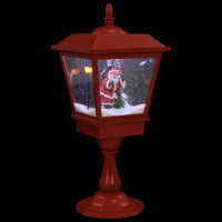 HKM-044883 Christmas Floor Lamp with Santa Claus and Snowfall Effect, 64 cm LED Light