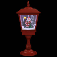 HKM-044883 Christmas Floor Lamp with Santa Claus and Snowfall Effect, 64 cm LED Light