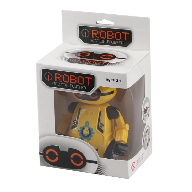 HKM-044883 Friction-Powered Cartoon Robot Toy for Kids - Educational Humanoid Robotics Kit