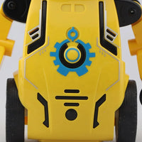 HKM-044883 Friction-Powered Cartoon Robot Toy for Kids - Educational Humanoid Robotics Kit