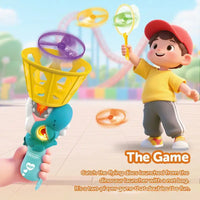 HKM-045331 Luminous Electric Dragonfly Flying Toy for Kids - Dinosaur Saucer & Catapult