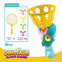 HKM-045331 Luminous Electric Dragonfly Flying Toy for Kids - Dinosaur Saucer & Catapult
