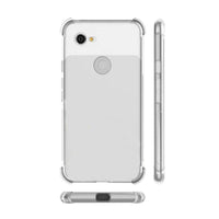 HKM-045331 Transparent Drop-Proof Soft Silicone Case for Google Pixel 4A, 4, 4XL, 3A, 3A XL, 3, 3XL, 2, 2XL, Pixel XL