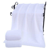 HKM-045651 Thick Cotton Bath Towel for Adults - Water-Absorbing, White, Soft and Durable