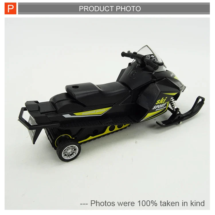HKM-045715 1:32 Diecast Snowmobile Alloy Model Car with Light and Sound for Kids