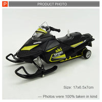 HKM-045715 1:32 Diecast Snowmobile Alloy Model Car with Light and Sound for Kids