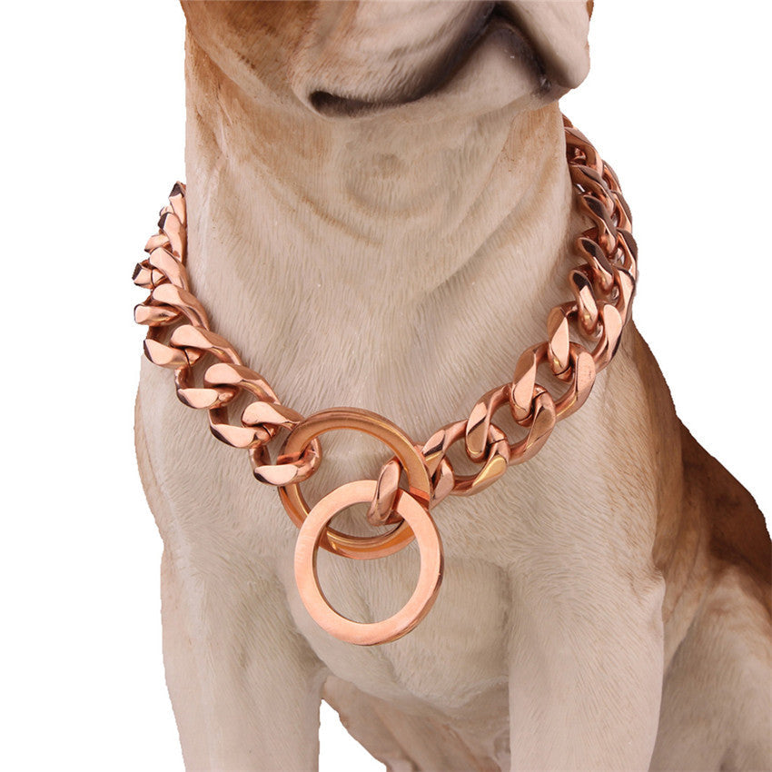 HKM-045779 Titanium Steel Stainless Steel Two-tone Polished Gold Collar