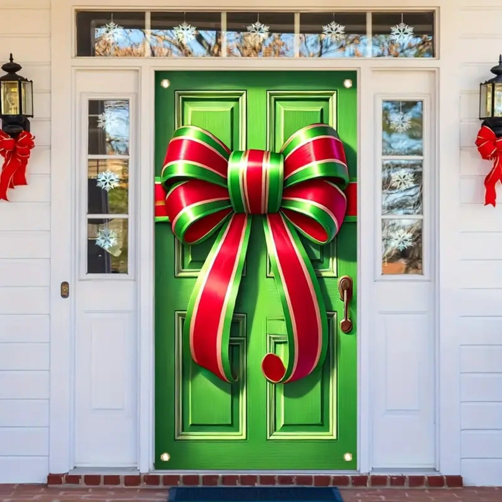 HKM-045843 Christmas Decorative Curtain - Customizable Hanging Background in Mixed Colors, Various Styles Available, 90x180cm