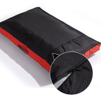 HKM-045843 Waterproof Oxford Cloth Pet Mat with Removable Zipper Cover - Non-Slip Bottom, Available in Red, Blue, or Black