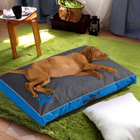 HKM-045843 Waterproof Oxford Cloth Pet Mat with Removable Zipper Cover - Non-Slip Bottom, Available in Red, Blue, or Black
