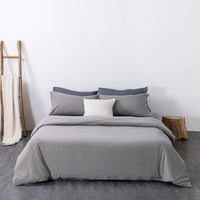 HKM-045907 Pure Cotton 4-Piece Bedding Set with Quilt Cover and Pillowcases for Multiple Bed Sizes