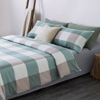 HKM-045907 Pure Cotton 4-Piece Bedding Set with Quilt Cover and Pillowcases for Multiple Bed Sizes