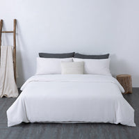 HKM-045907 Pure Cotton 4-Piece Bedding Set with Quilt Cover and Pillowcases for Multiple Bed Sizes