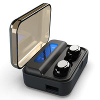 HKM-045971 TWS Binaural Bluetooth Headset with Digital Power Display - Bluetooth 5.0, 10M Range, 5H Talk Time