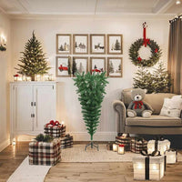 HKM-046035 Upside Down Artificial Christmas Tree with Steel Stand - 120 cm Height