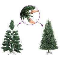 HKM-046035 Upside Down Artificial Christmas Tree with Steel Stand - 120 cm Height