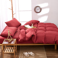HKM-046227 Washed Cotton Four-Piece Quilt Cover Set for Various Bed Sizes