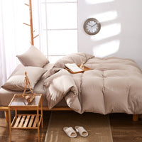 HKM-046227 Washed Cotton Four-Piece Quilt Cover Set for Various Bed Sizes