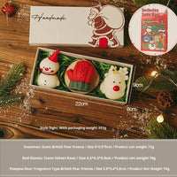 HKM-046355 Christmas Aromatherapy Candle Gift Box - Handmade Soy Wax Scented Candles in Festive Designs