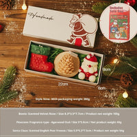 HKM-046355 Christmas Aromatherapy Candle Gift Box - Handmade Soy Wax Scented Candles in Festive Designs