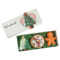 HKM-046355 Christmas Aromatherapy Candle Gift Box - Handmade Soy Wax Scented Candles in Festive Designs