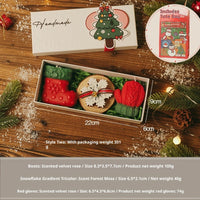 HKM-046355 Christmas Aromatherapy Candle Gift Box - Handmade Soy Wax Scented Candles in Festive Designs