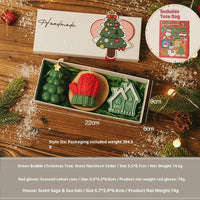 HKM-046355 Christmas Aromatherapy Candle Gift Box - Handmade Soy Wax Scented Candles in Festive Designs