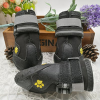 HKM-046547 Waterproof Dog Shoes with Non-Slip Sole and Adjustable Strap for All Weather Conditions