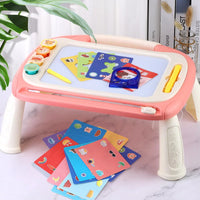 HKM-046803 Erasable Magnetic Drawing Board Table for Children - Creative Art and Learning Toy