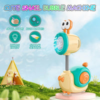 HKM-046867 Automatic Bubble Blower Toy - Cartoon Snail Shape, Rechargeable 20-Hole Bubble Machine for Ages 5 and Up