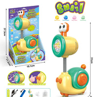 HKM-046867 Automatic Bubble Blower Toy - Cartoon Snail Shape, Rechargeable 20-Hole Bubble Machine for Ages 5 and Up