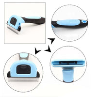 HKM-046931 Pet Hair Removal Comb for Long Hair Pets - Effective Dead Hair and Fuzzy Hair Remover
