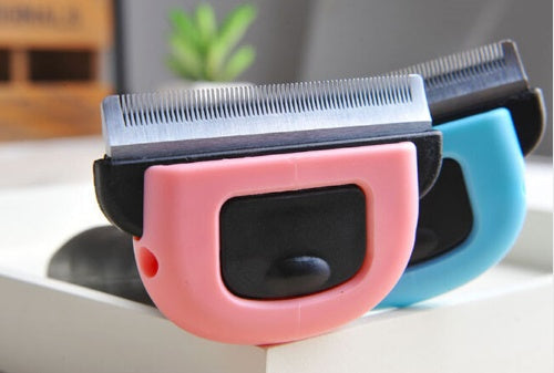 HKM-046931 Pet Hair Removal Comb for Long Hair Pets - Effective Dead Hair and Fuzzy Hair Remover