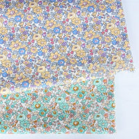 HKM-047059 Small Flower Print Fabric in Yellow and Green for Spring and Summer