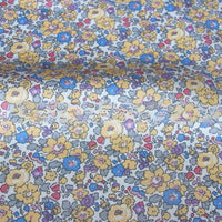 HKM-047059 Small Flower Print Fabric in Yellow and Green for Spring and Summer