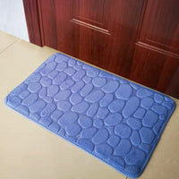 HKM-047123 Small Stone Block Embossed Non-Slip Kitchen Mat in Various Colors - 50x120cm Cotton