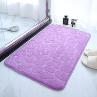 HKM-047123 Small Stone Block Embossed Non-Slip Kitchen Mat in Various Colors - 50x120cm Cotton