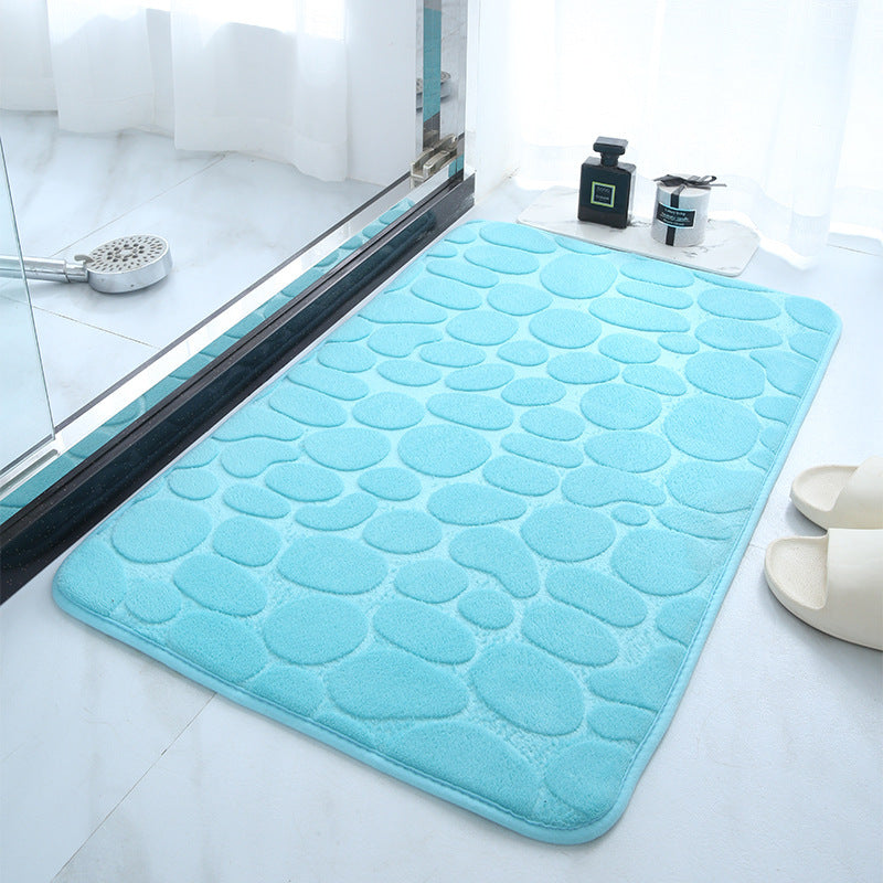 HKM-047123 Small Stone Block Embossed Non-Slip Kitchen Mat in Various Colors - 50x120cm Cotton