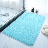 HKM-047123 Small Stone Block Embossed Non-Slip Kitchen Mat in Various Colors - 50x120cm Cotton