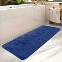 HKM-047123 Small Stone Block Embossed Non-Slip Kitchen Mat in Various Colors - 50x120cm Cotton