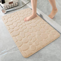 HKM-047123 Small Stone Block Embossed Non-Slip Kitchen Mat in Various Colors - 50x120cm Cotton