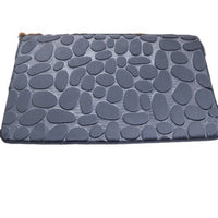 HKM-047123 Small Stone Block Embossed Non-Slip Kitchen Mat in Various Colors - 50x120cm Cotton