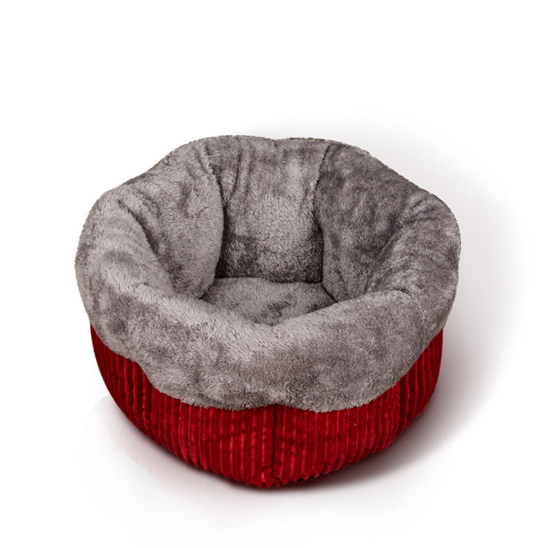 HKM-047187 Cozy Winter Cat Litter Pad - Washed Cotton Cover with PP Cotton Filling, Machine Washable