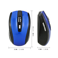 HKM-047251 Wireless 2.4GHz Optical Mouse with 2000 DPI, Portable and Ergonomic Design, Multiple Color Options