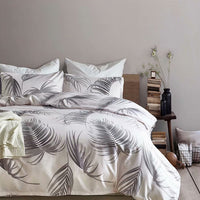 HKM-047379 Three-Piece Printed Bedding Set in Various Sizes - Soft Polyester Cotton Home Textile