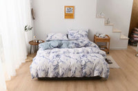 HKM-047379 Three-Piece Printed Bedding Set in Various Sizes - Soft Polyester Cotton Home Textile